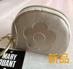 【新品】MARY QUANT ポーチケース付きエコバッグ シャンパンゴールド