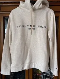 TOMMY HILFIGER フード付きパーカー M ベージュ