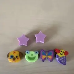 動物と星の消しゴムセット 5個