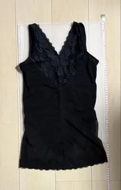 ワコールブラックレースボディシェイプ風キャミソール