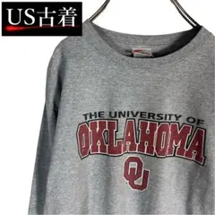 R34,古着 カレッジロゴ ロンT オクラハマスーナーズ NCAA アメフト M