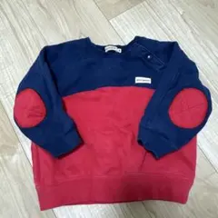 MIKI HOUSE エルボーパッチ トレーナー 90