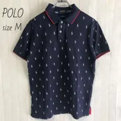 POLO　ポロラルフローレン　半袖ポロシャツ　ポニー刺繍　M 美品　古着