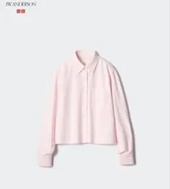 ユニクロJW ANDERSON オックスフォードシャツ/ストライプ　ピンク　M
