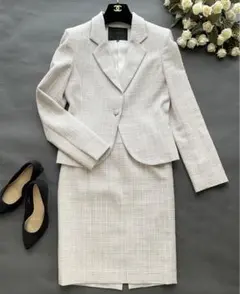 【美品✨】UNTITLED ツイード ママスーツ フォーマル 卒業 入学式 M