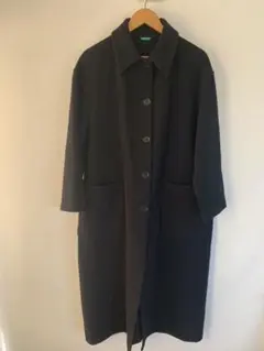 ベネトンコート黒イタリー製