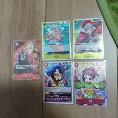 ワンピース カード　UC4枚　UCパラレル1枚