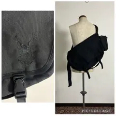未使用 美品◼︎ harley ハーレー ショルダーバッグ メッセンジャーバッグ黒のサムネイル
