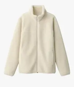 無印ボアフリースジャケット アイボリー