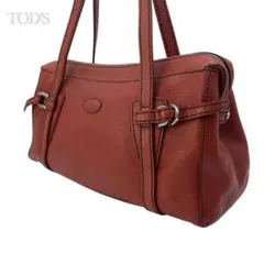 【TOD’S トッズ】レザー ハンドバッグ 保存袋付 ブラウン　美品