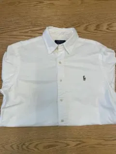 ラルフローレン　オックスフォード シャツ　Mサイズ　メンズ　ホワイト