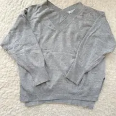 ✳︎美品✳︎ローリーズファーム Ｖネックニット　レディースニット　グレーニット