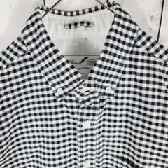 ナノユニバース(S)ギンガムチェック シャツ 長袖 ボタンダウン シャツブラウス