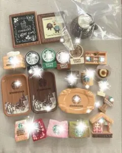 STARBUCKS ミニチュア　フードセット　デコパーツセット　D