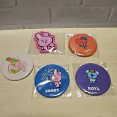 BT21　缶バッジ　キーホルダー　セット　TATA KOYA COOKY