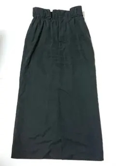 Spick & Span スカート ロング丈 ウエストギャザー ブラック 36