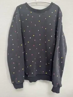 H＆M KIDS ハート柄長袖トレーナー グレー