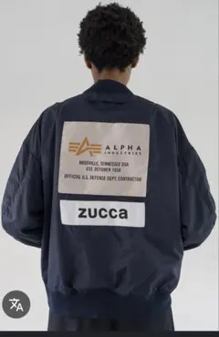 ZUCCA×ALPHA MA-1 リバーシブル 黒/ネイビー