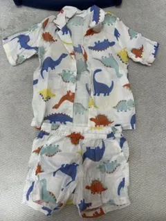 [美品]H&M 恐竜柄セットアップ 90cm