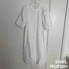 Hudson honey コットンバルーンスリーブワンピース サイズLのサムネイル