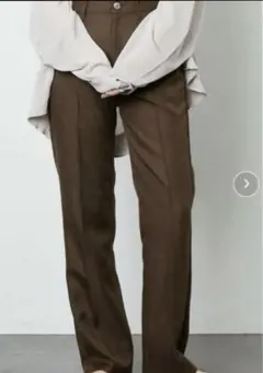 フリークスストア　ストレートパンツ　ブラウン