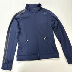 adidas ネイビー ジャージ　トラックジャケット　レディースM値下げ価格