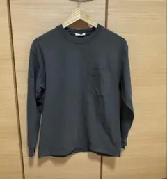 ヘビーウェイトクルーネックT(長袖) ダークグリーン　Mサイズ