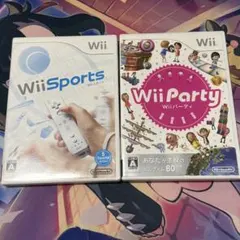 Wii Wiiパーティ Wiiスポーツ 2本セット