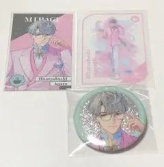 にじさんじ 8周年 グリッター缶バッジ メタルカード 一橋綾人