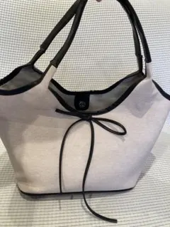 リボン付きトートバック A4 通勤 通学 レディース