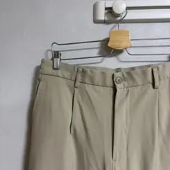 UNIQLO/ユニクロ/タックワイドパンツ/ベージュ