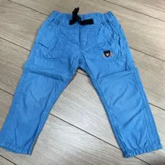 DOUBLE B ダブルビー　ブルー　クマ刺繍 100サイズ