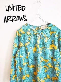 D221739 UNITED ARROWS 総柄 長袖ブラウス