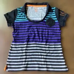 ラッセルノのストライプポロシャツ ゴルフ用 レディース美品