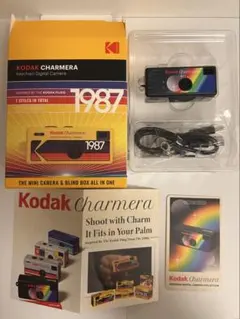 Kodak Charmera 1987 type05 ブラック 新品未使用 KODAK CHARMERA Keychain Digital Camera Blind Box Collection