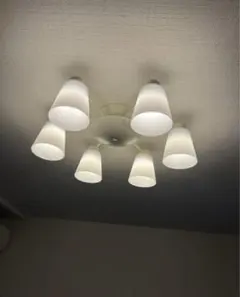 コイズミ照明　6灯シーリングライト ホワイト ペンダント