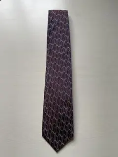Yves Saint Laurent ネクタイ 総柄 パープル