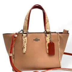 極美品　COACH コーチ　2way ショルダーバッグ　ハンドバッグ　レザー