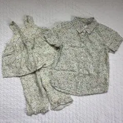 H&M 花柄　兄妹リンク　半袖シャツ　ボトムス