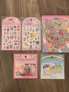 ぷくぷくシール　フレークシール セット