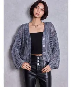 「24時間以内発送‼️」GYDA 2WAYメッシュブリーチニットトップス