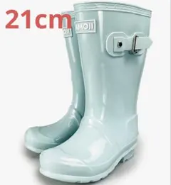 ✨21cm/レインシューズ キッズ ミントグリーン 長靴 靴 子供用長靴