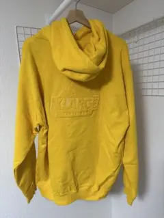 XLARGE スウェットパーカー イエロー