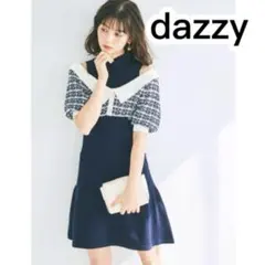 dazzlin ニットミニワンピース