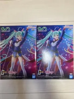 【未開封】 ガンダム45周年 × 初音ミク フィギュア 2個セット