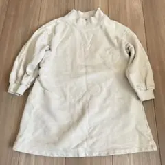 GU トレーナー　チュニック クリーム色　120