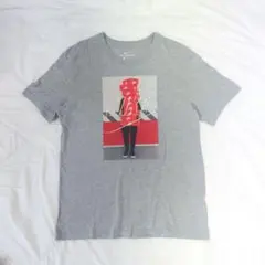 NIKE　スニーカーBOXフォトデザインＴシャツ　Ｌsize　グレー