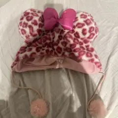 ディズニー ミニー ファンキャップ ヒョウ柄 ピンクのサムネイル