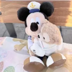 ぬいぐるみバッジ② ミッキー&ダッフィー レターズオブフレンドシップ