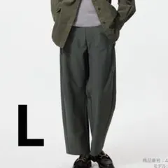 ユニクロ　ジャージーカーブパンツ　ダークグリーン　L